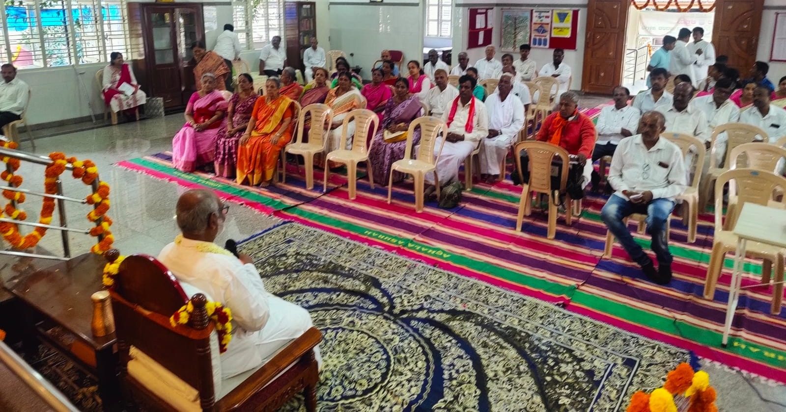 Seekers and disciples gathered at Achala Ashram